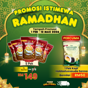 5 Pek + Free 1 Pek Senna Promosi Ramadhan